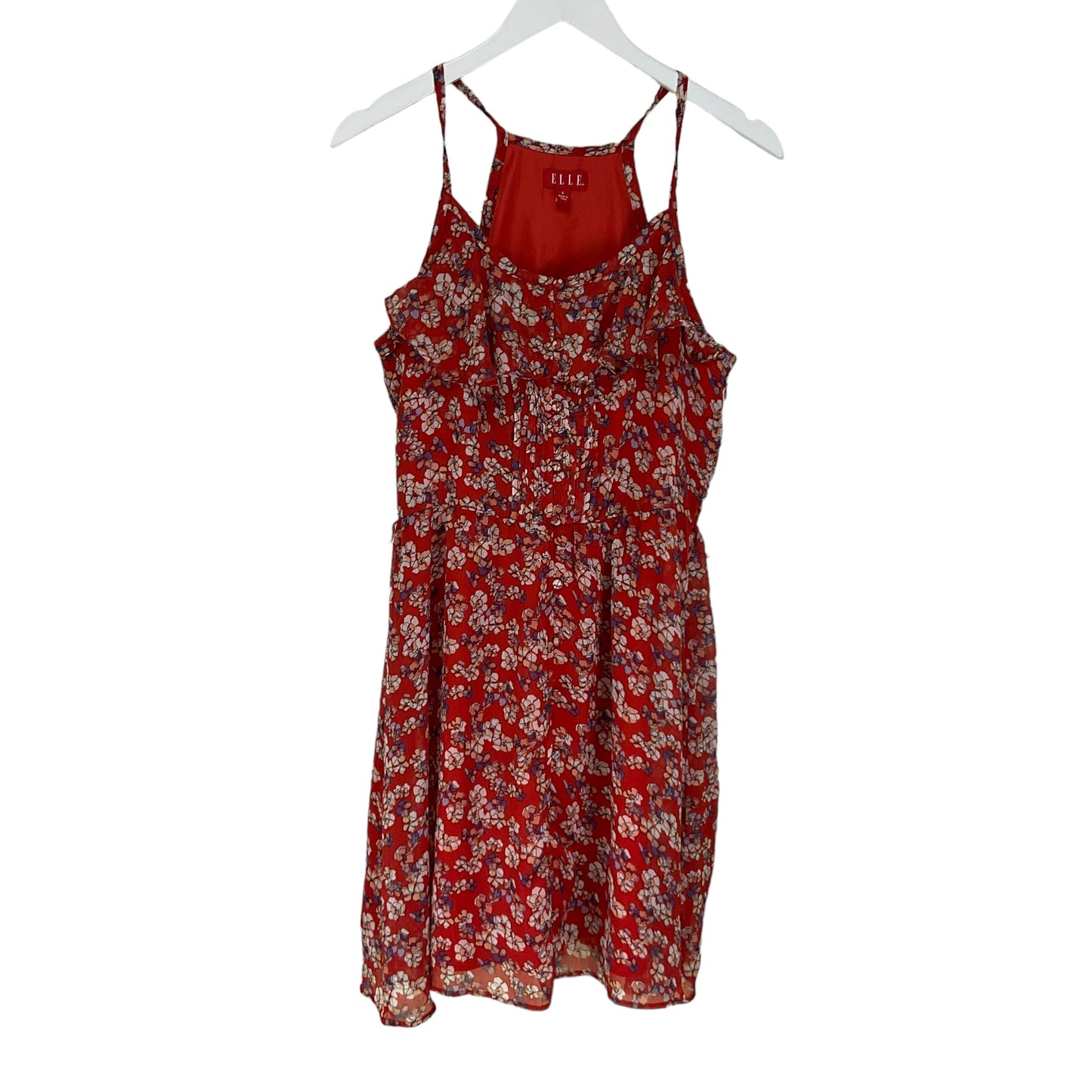 Red Dress Casual Short Elle, Size 6