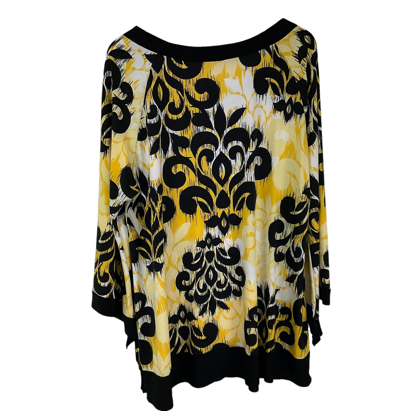 Top Long Sleeve By Cato In Yellow, Size: 22