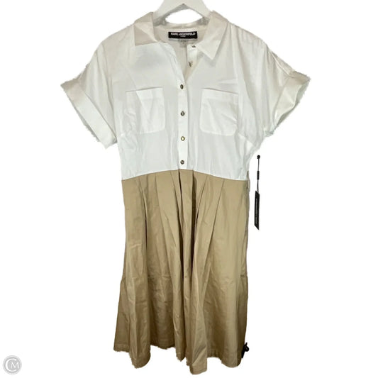Dress Designer By Karl Lagerfeld In White, Size: 8