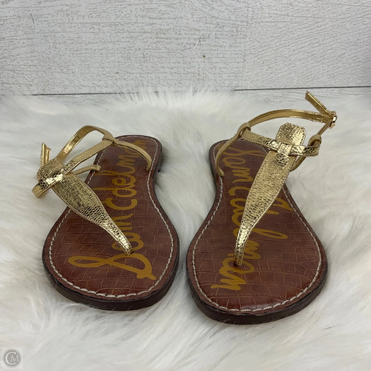 Sandals Flip Flops By Sam Edelman In Gold, Size: 8.5