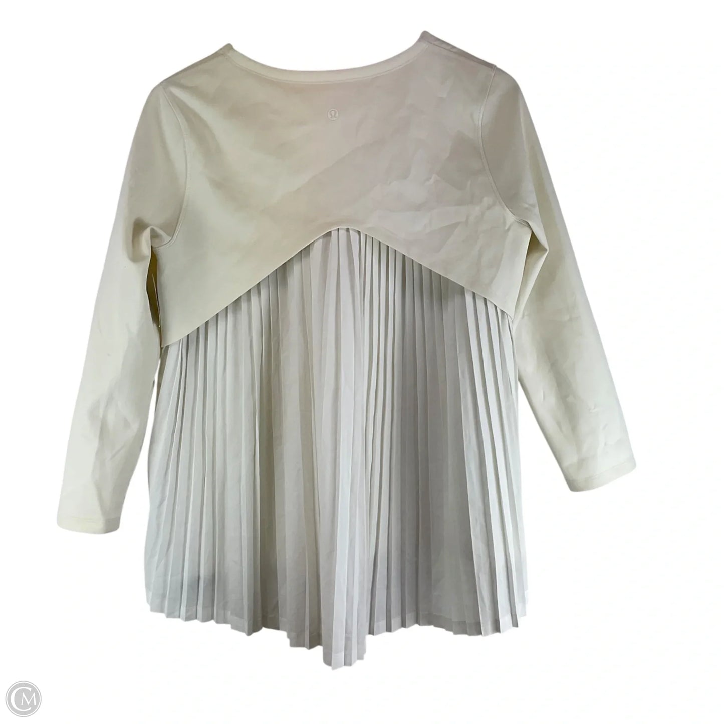 Athletic Top Long Sleeve Crewneck By Lululemon In Cream