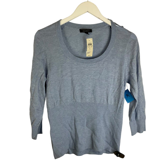 Top Long Sleeve By Ann Taylor In Blue, Size: L