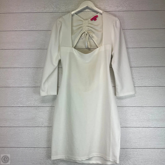 Dress Casual Midi By Betsey Johnson In White, Size: Xl