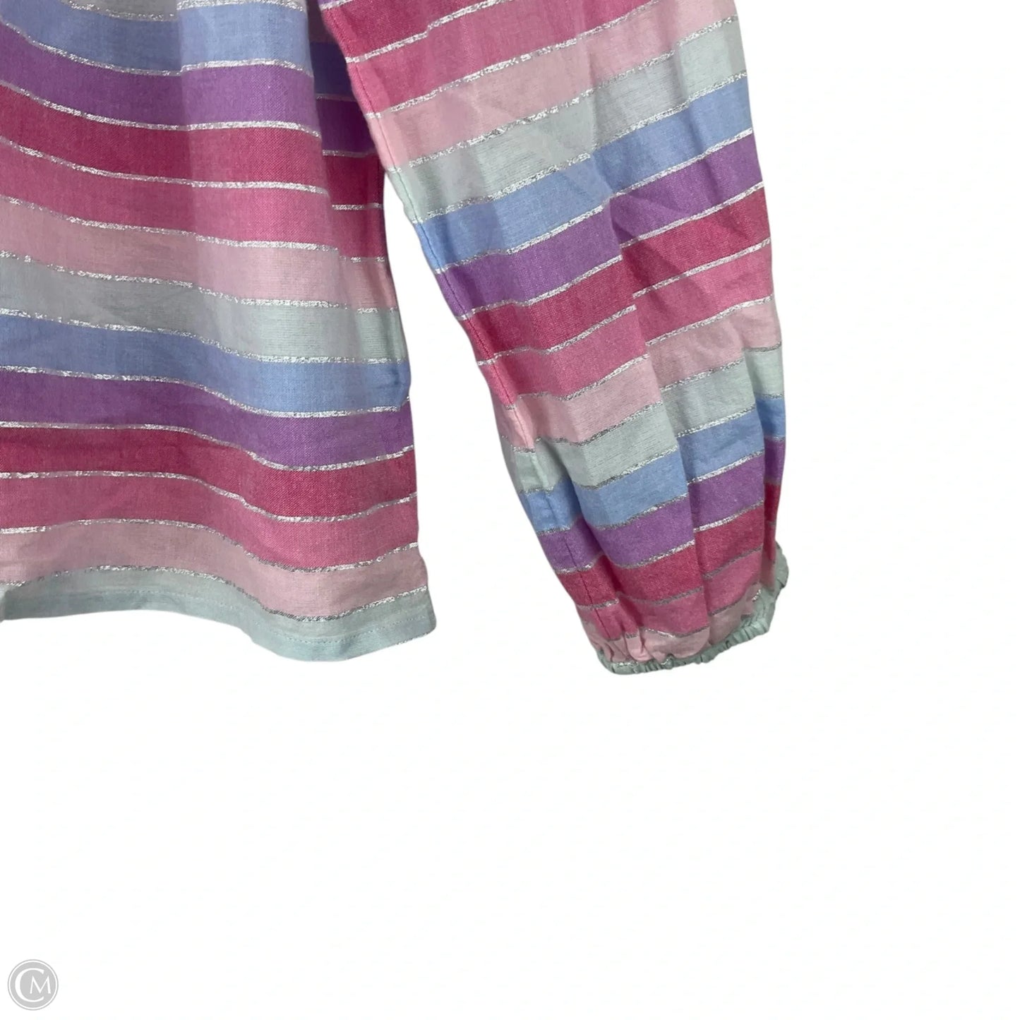 Top Long Sleeve By J. Crew In Striped Pattern, Size: M