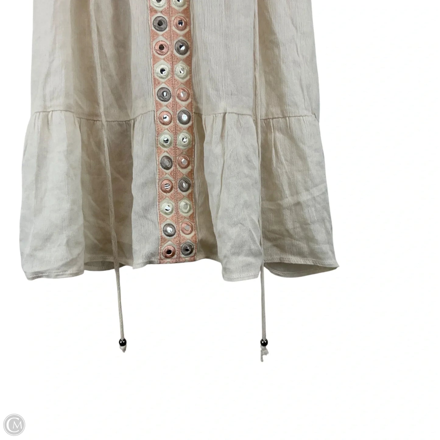 Top Sleeveless By Pol In Cream, Size: M