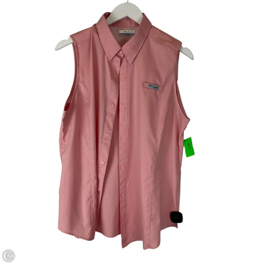 Athletic Tank Top By Columbia In Pink, Size: Xl