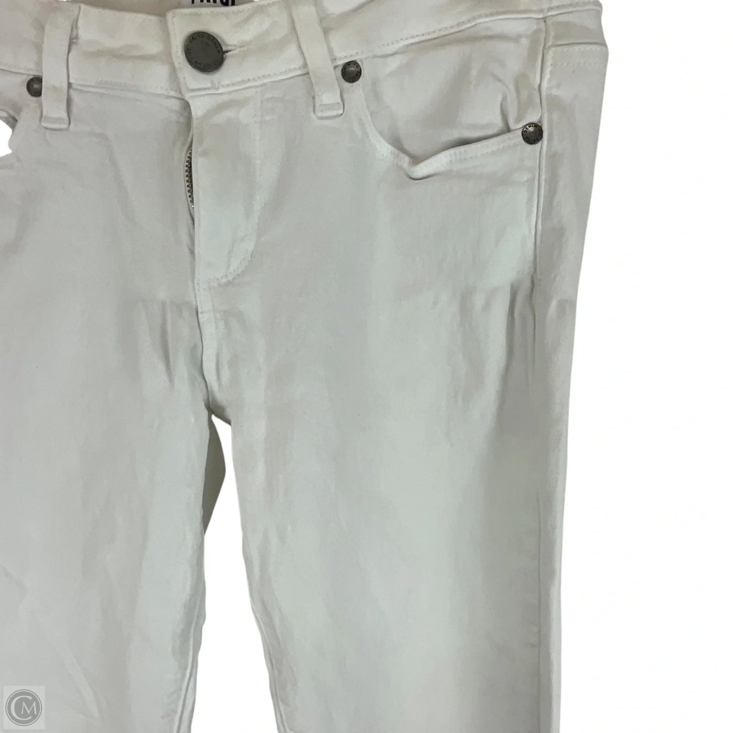 Jeans Skinny By Paige In White Denim, Size: 6