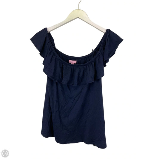 Top Sleeveless Designer By Lilly Pulitzer In Navy, Size: M