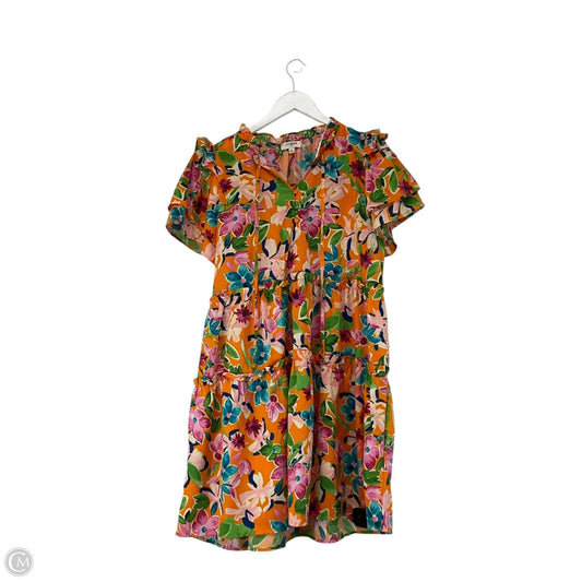 Dress Casual Short By Umgee In Orange, Size: L