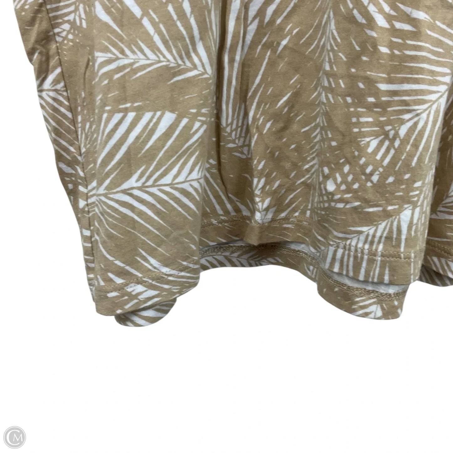 Top Short Sleeve Basic By Michael By Michael Kors In Tan, Size: M