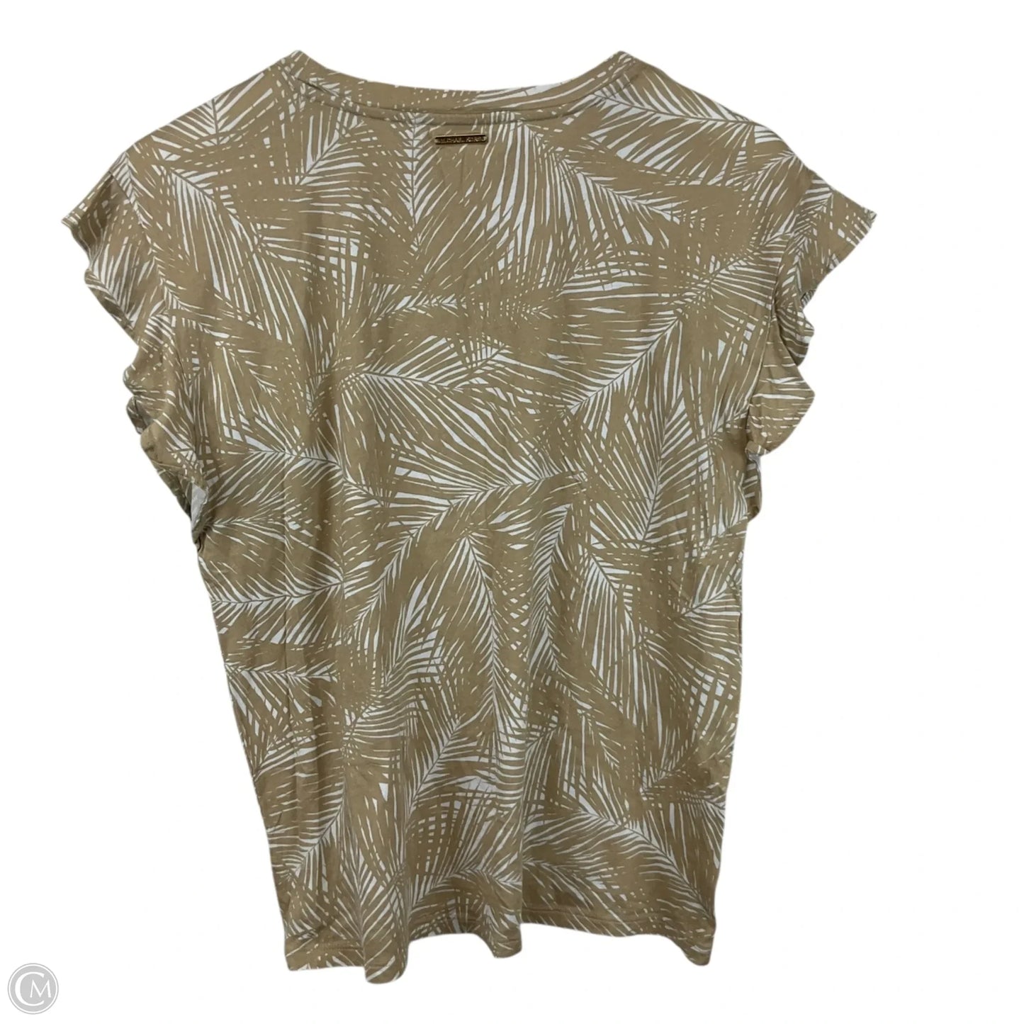 Top Short Sleeve Basic By Michael By Michael Kors In Tan, Size: M