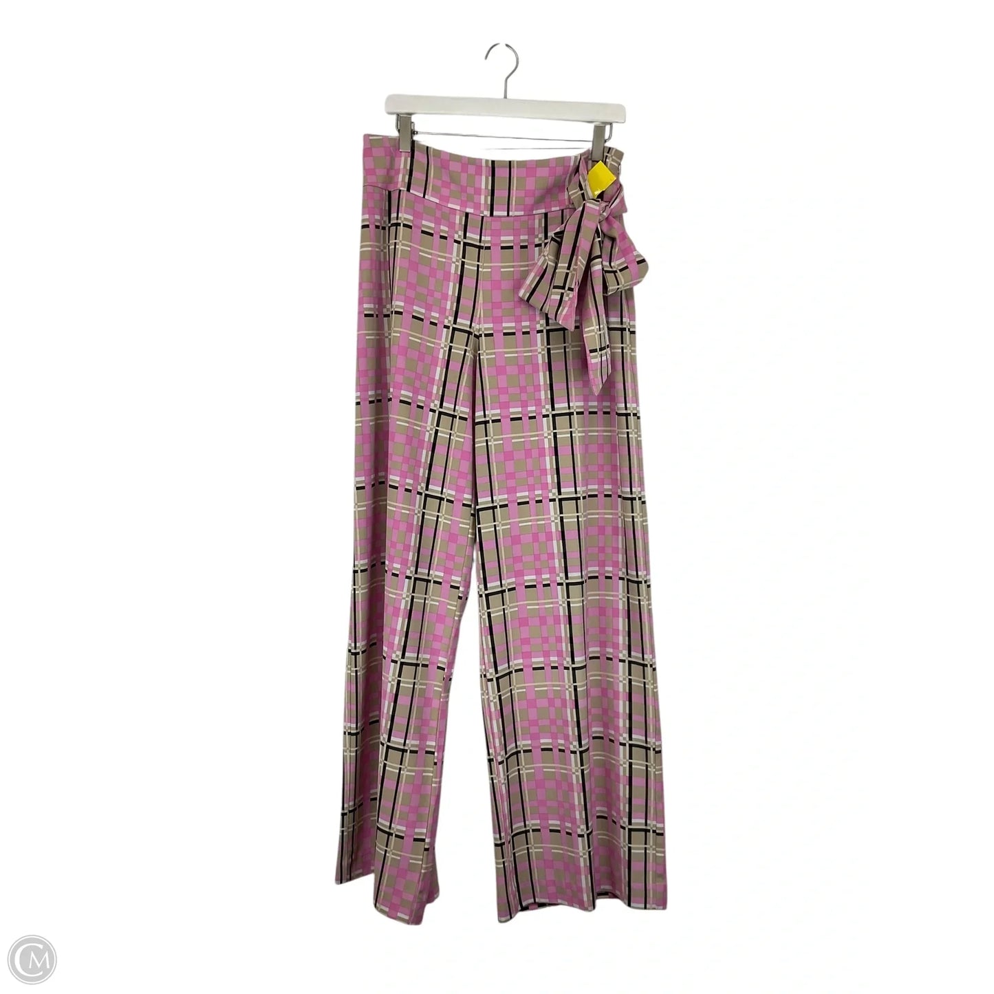 Pants Wide Leg By New York And Co In Plaid Pattern, Size: M