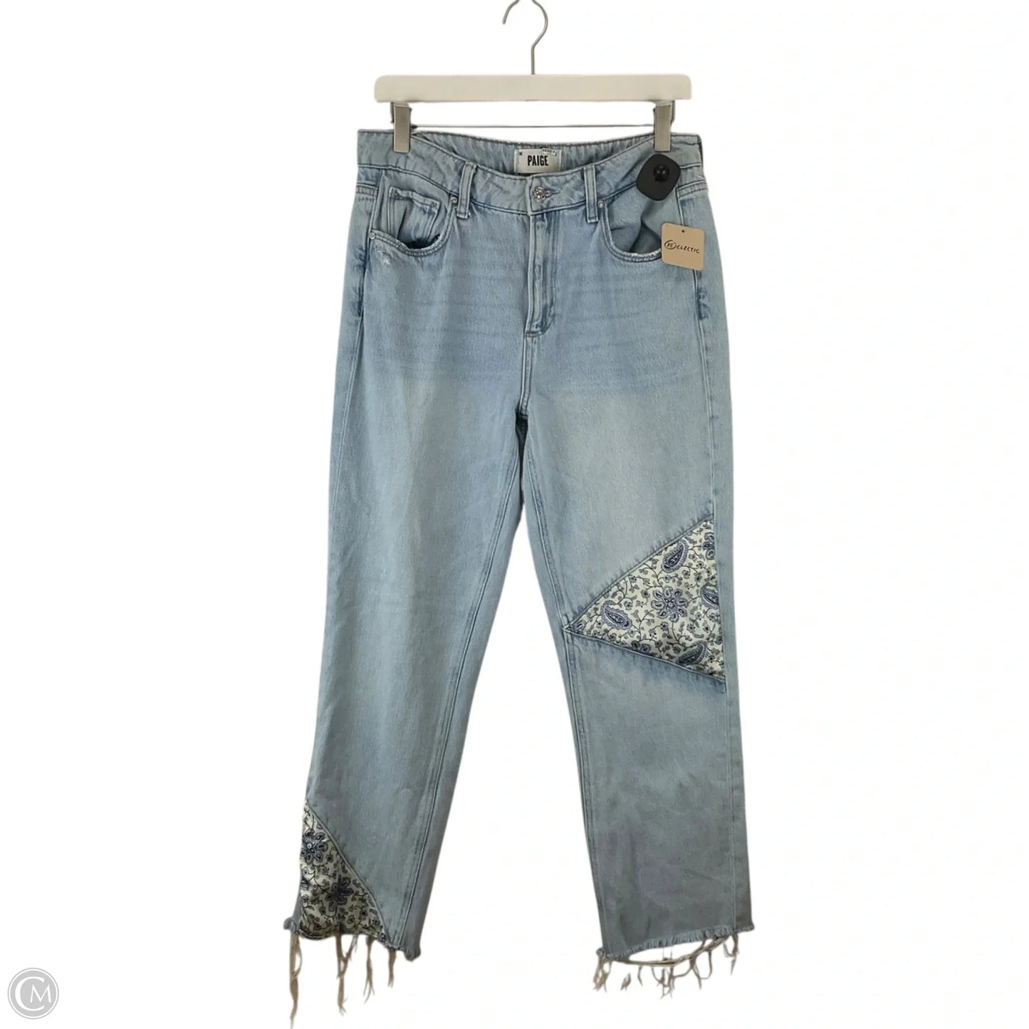 Jeans Straight By Paige In Blue Denim, Size: 6