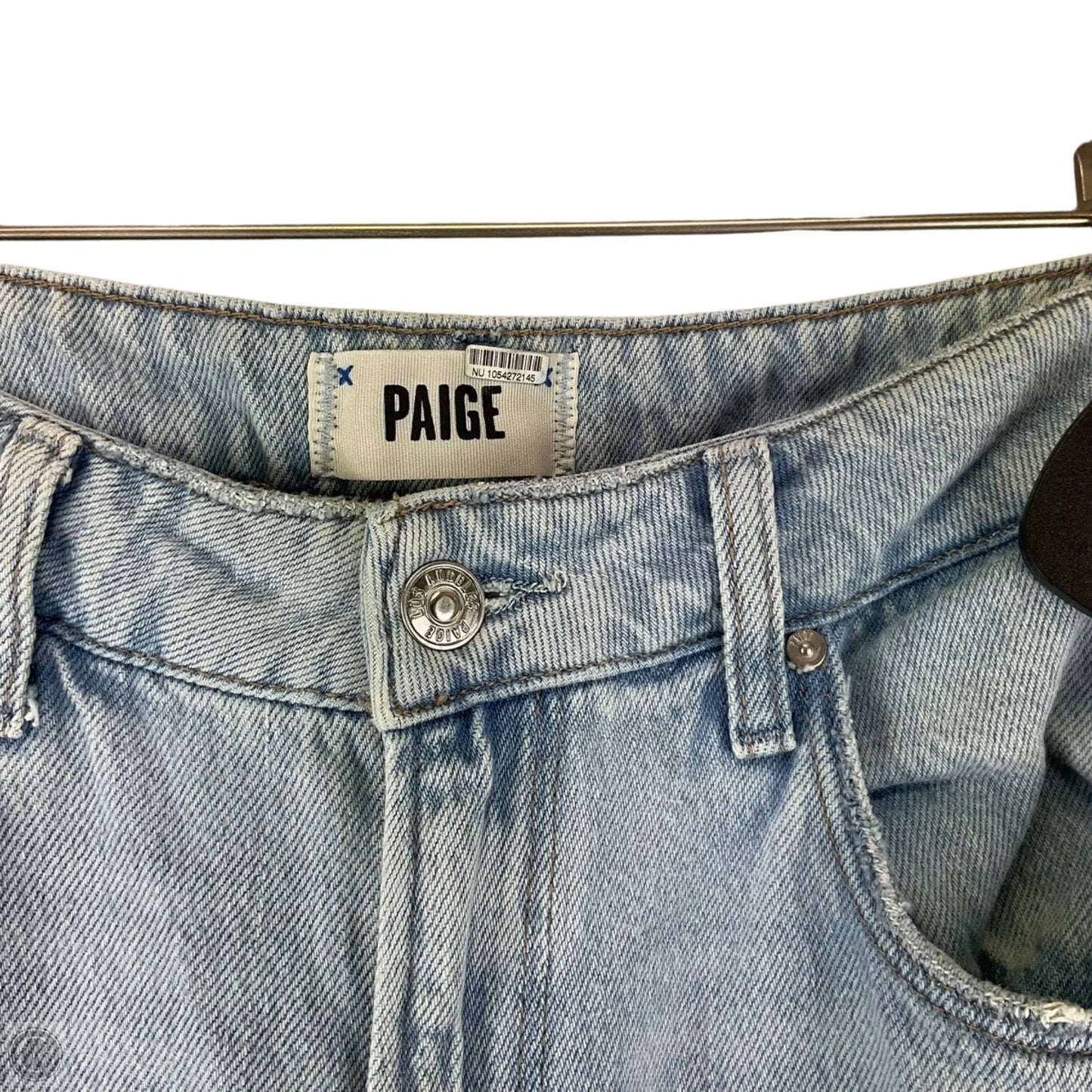 Jeans Straight By Paige In Blue Denim, Size: 6