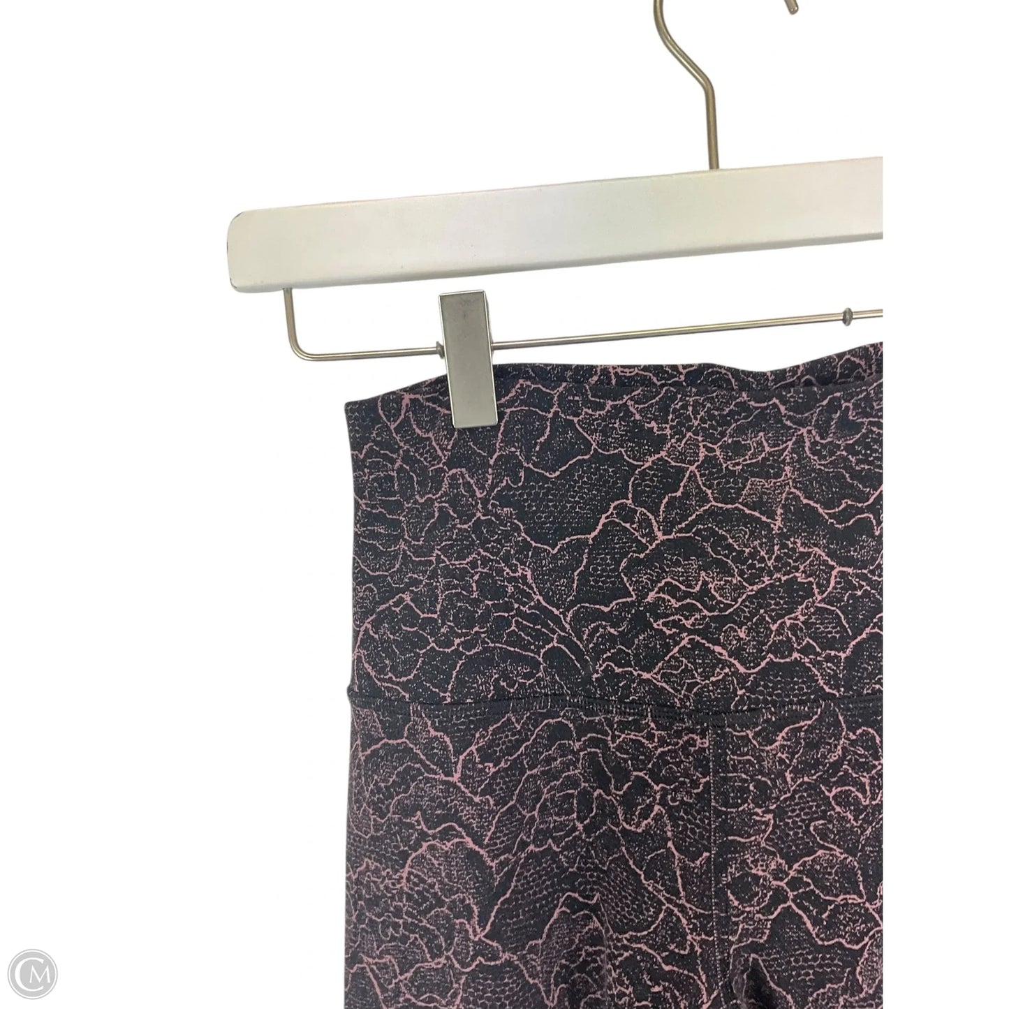 Athletic Leggings By Lululemon In Black & Pink, Size: 4