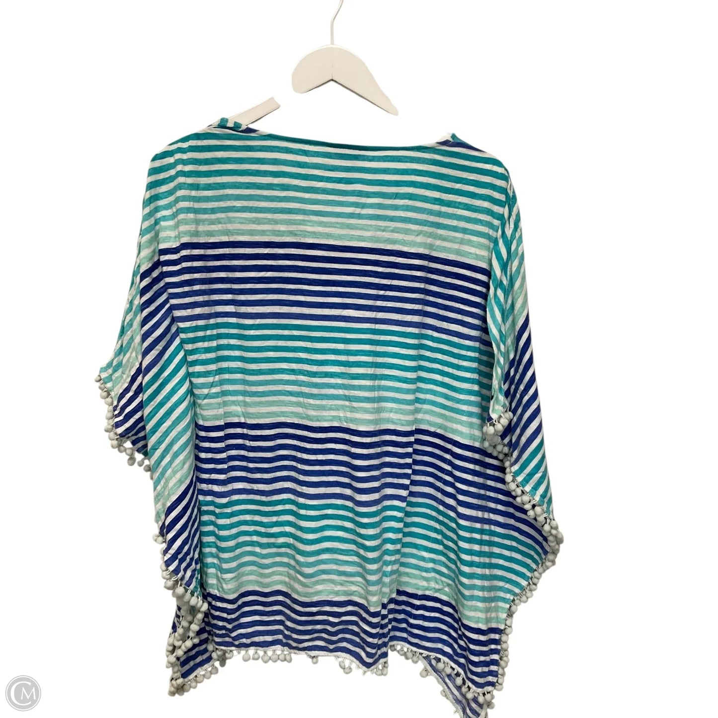 Top Short Sleeve Designer By Lilly Pulitzer In Blue, Size: Xxs