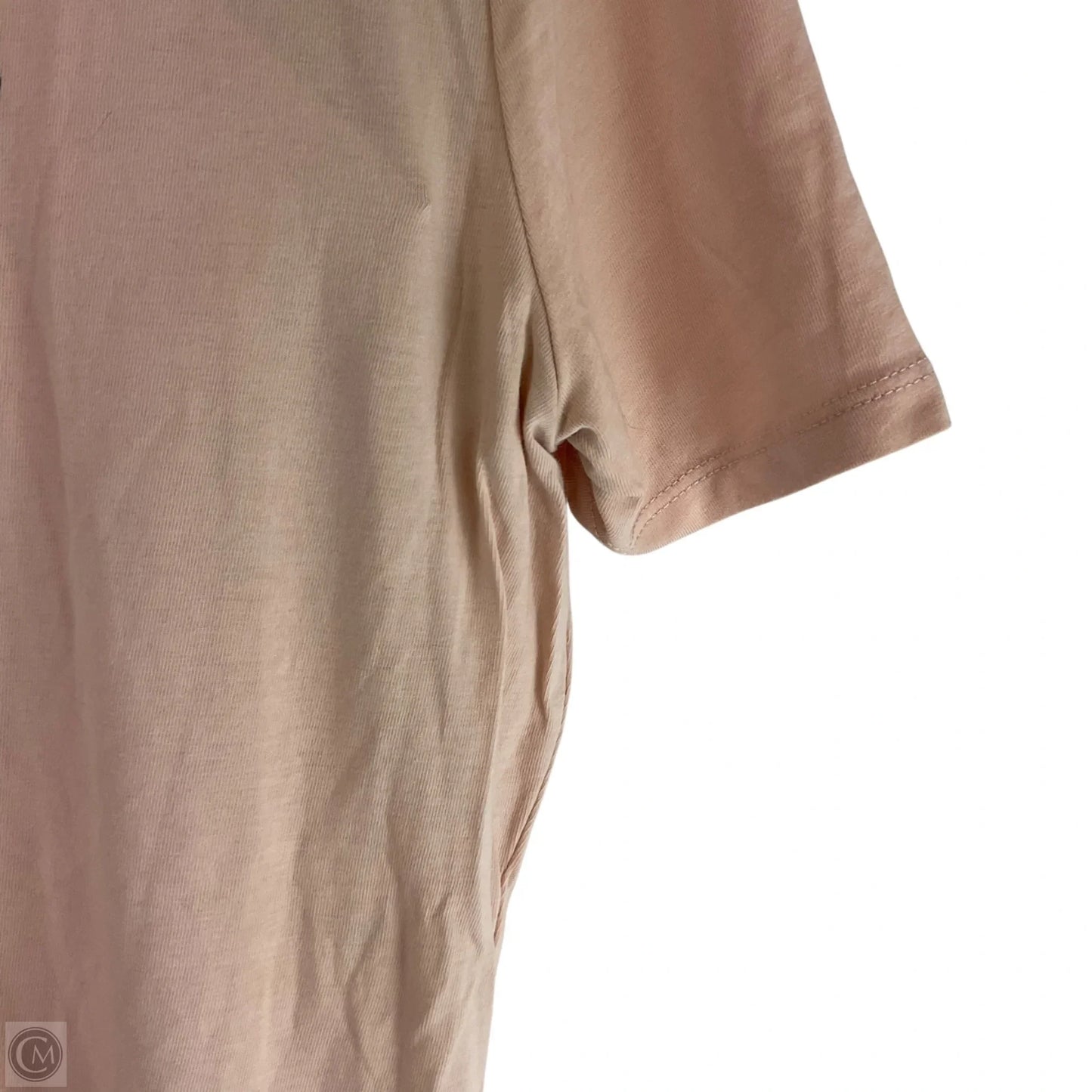 Top Short Sleeve Designer By Karl Lagerfeld In Peach, Size: S