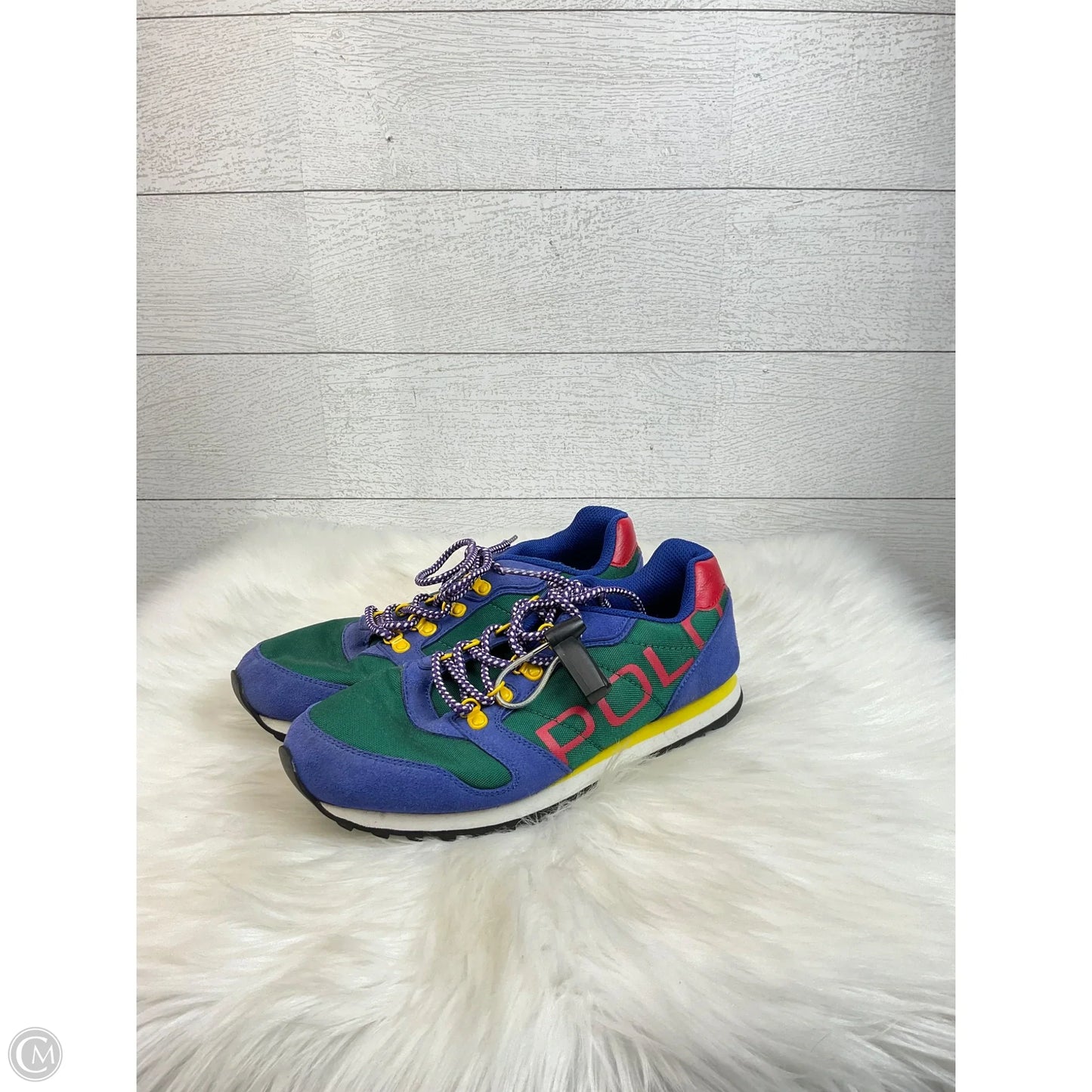 Shoes Athletic By Polo Ralph Lauren In Blue & Green, Size: 6