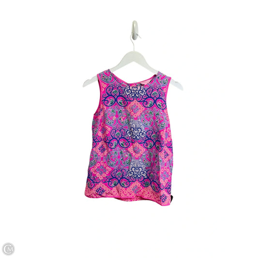 Top Sleeveless Designer By Lilly Pulitzer In Pink, Size: Xs