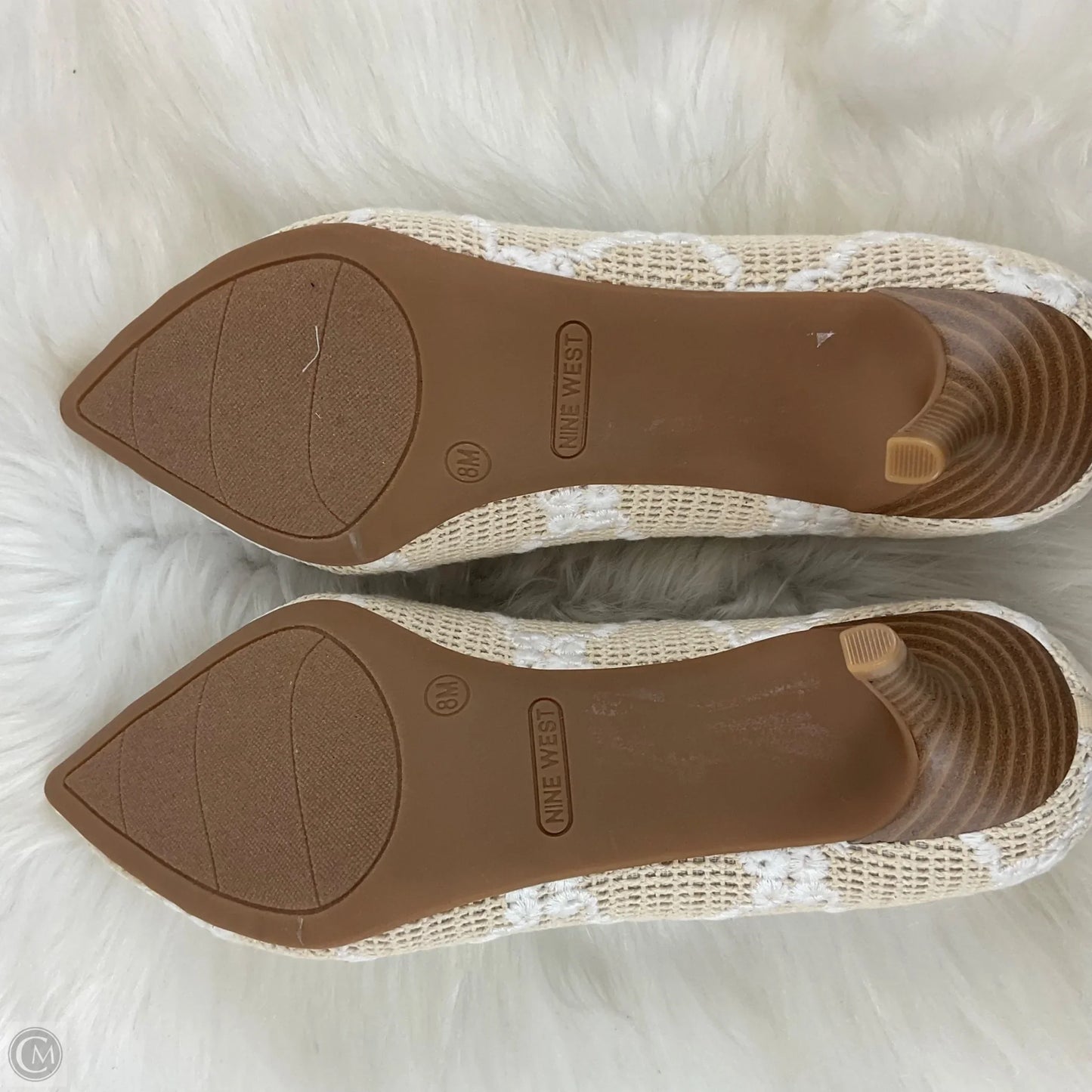 Shoes Heels Kitten By Nine West In Tan, Size: 8