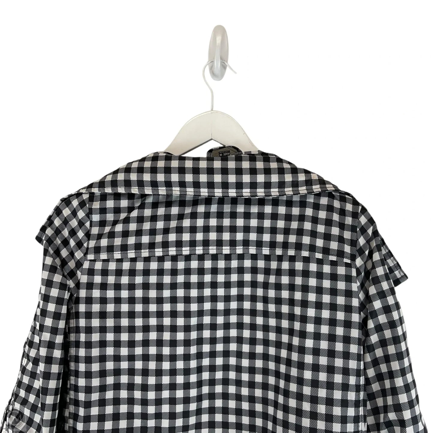 Jacket Windbreaker By Cme In Checkered Pattern, Size: Xs