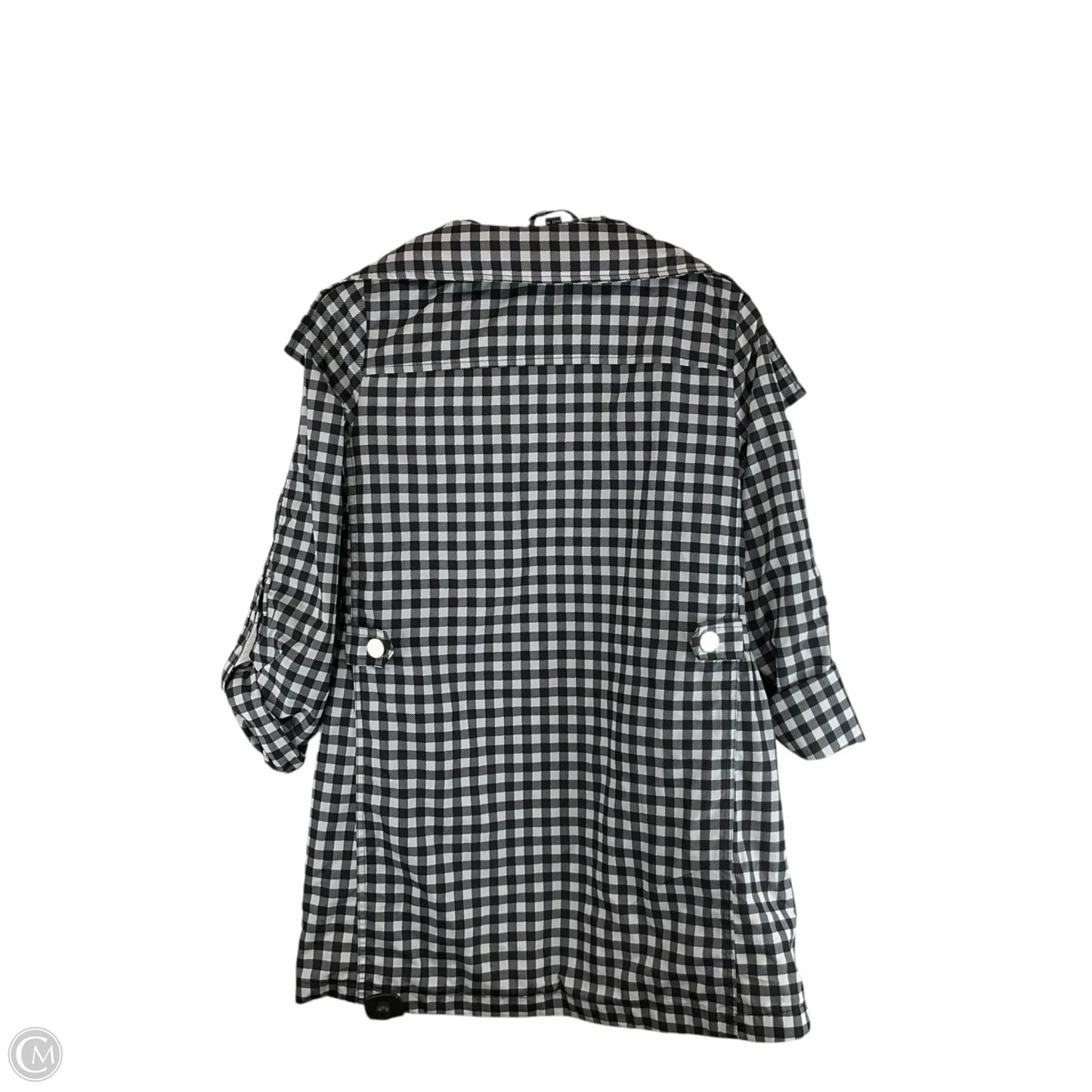 Jacket Windbreaker By Cme In Checkered Pattern, Size: Xs
