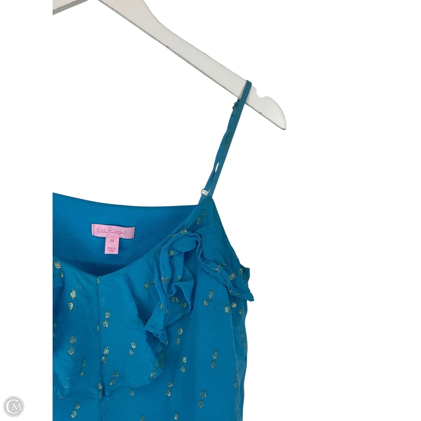 Top Sleeveless Designer By Lilly Pulitzer In Blue, Size: M