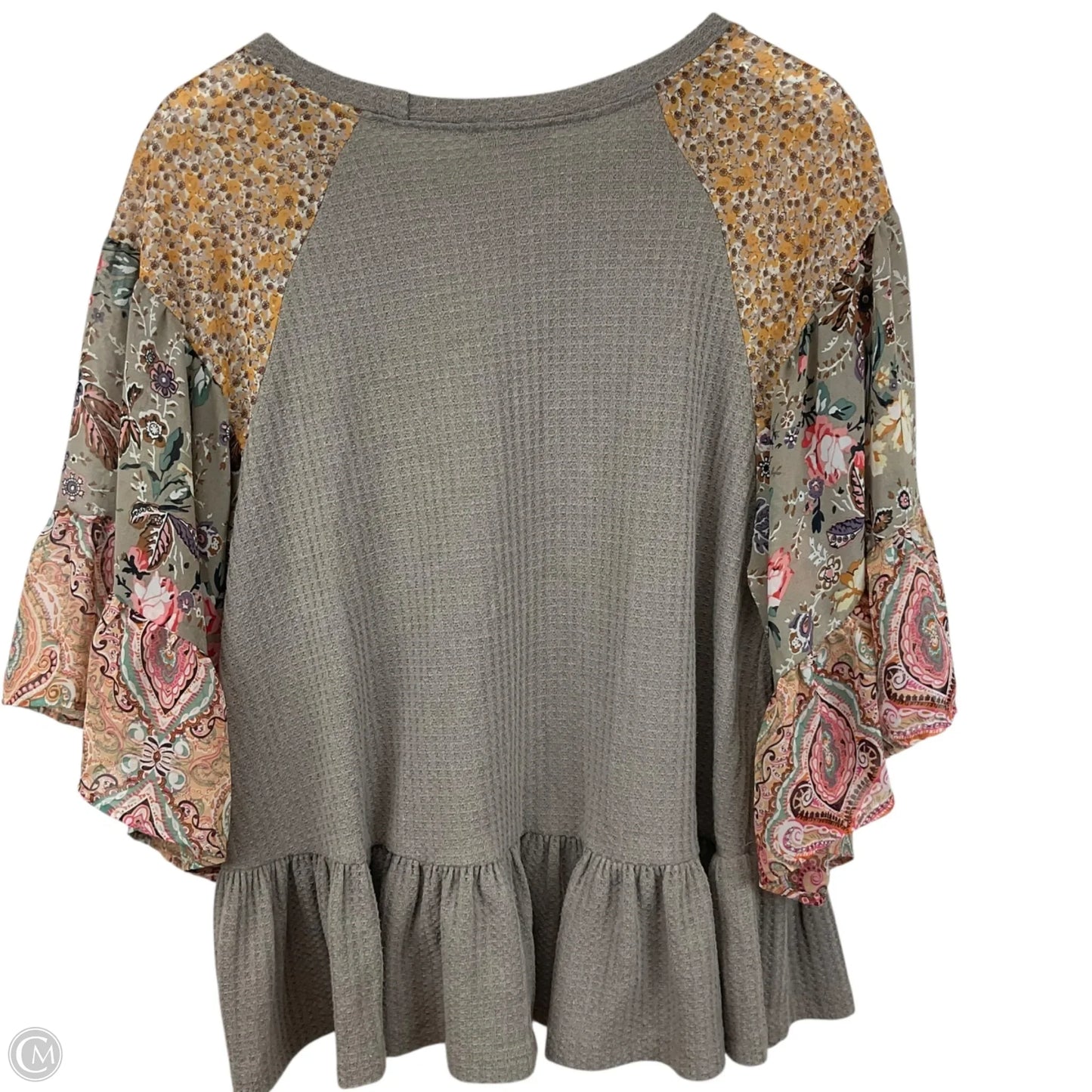 Top Short Sleeve By Umgee In Tan, Size: M