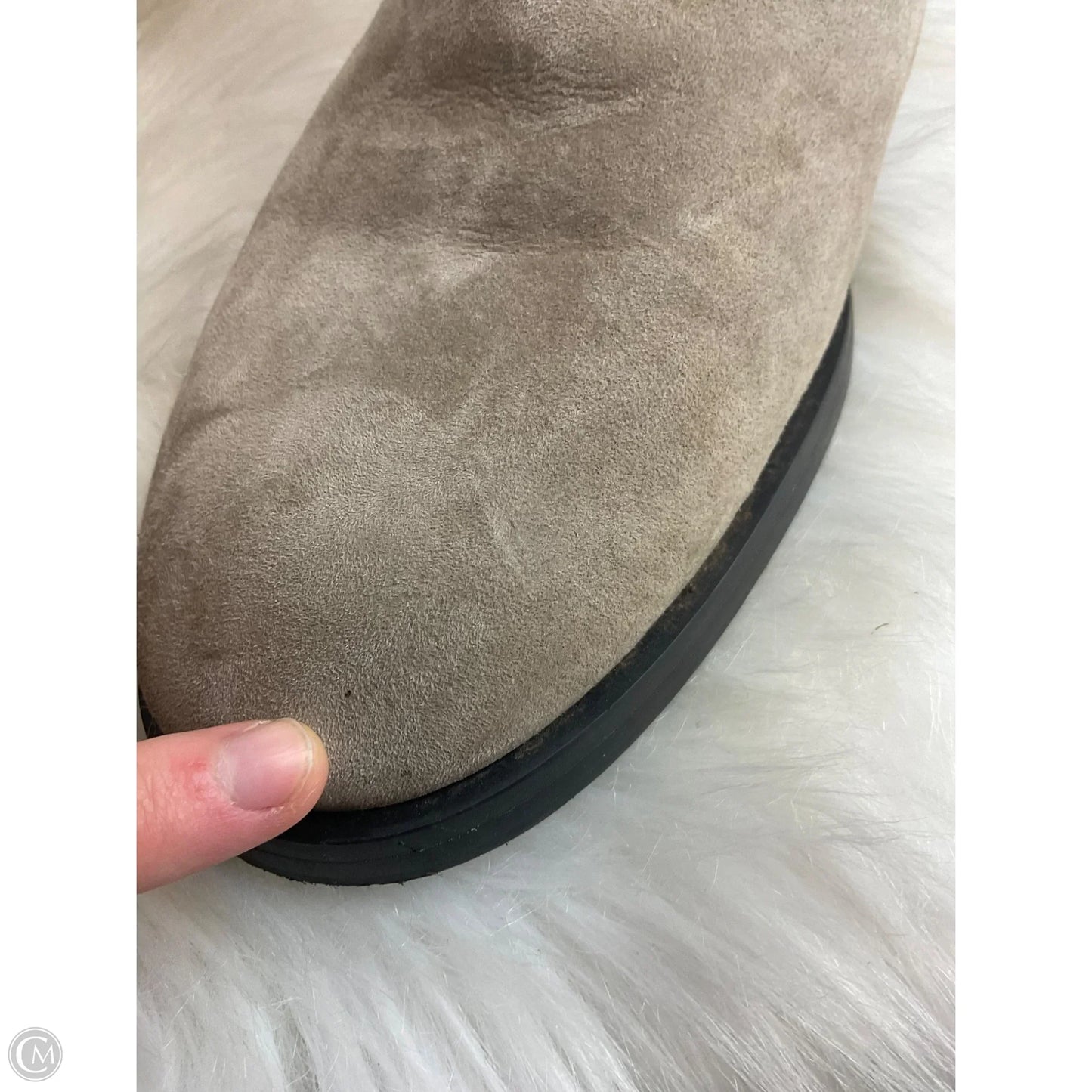 Boots Designer By Stuart Weitzman In Grey, Size: 10.5