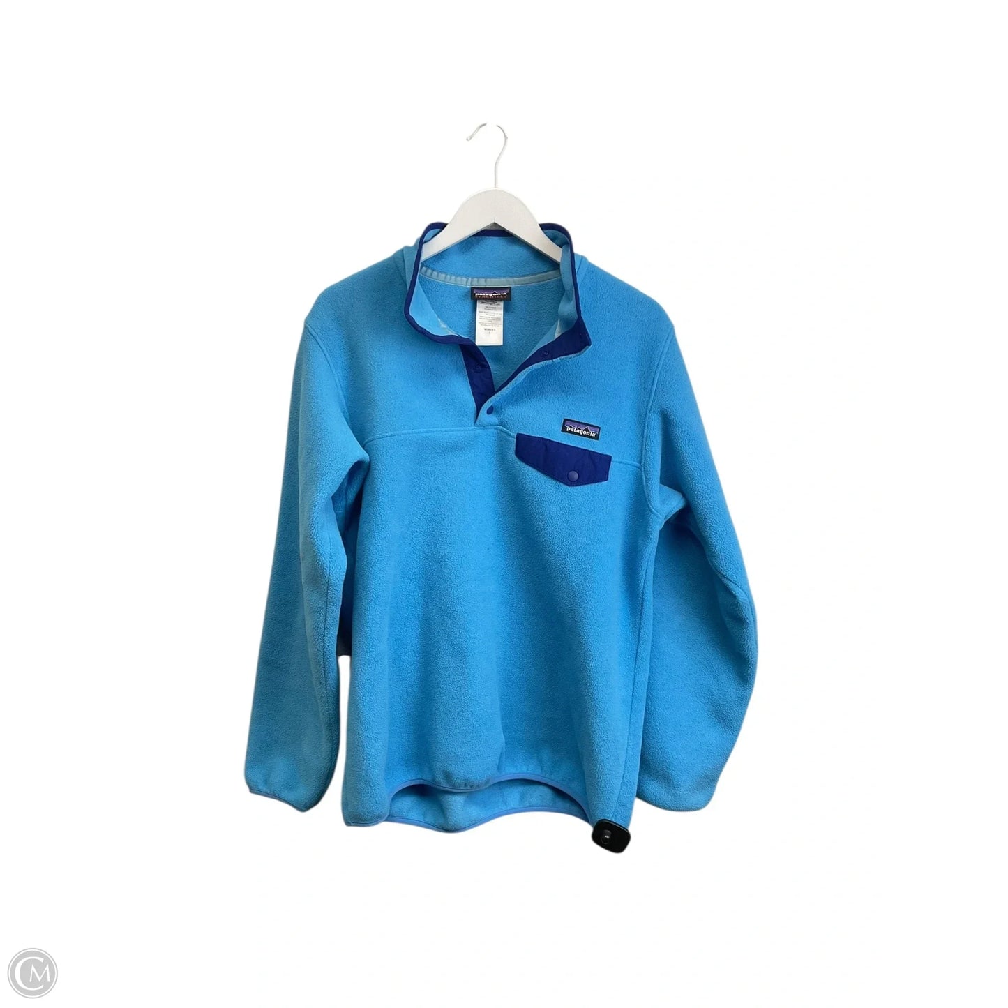 Sweatshirt Collar By Patagonia In Blue, Size: L