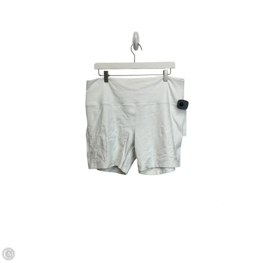 Athletic Shorts By Lululemon In White, Size: 18