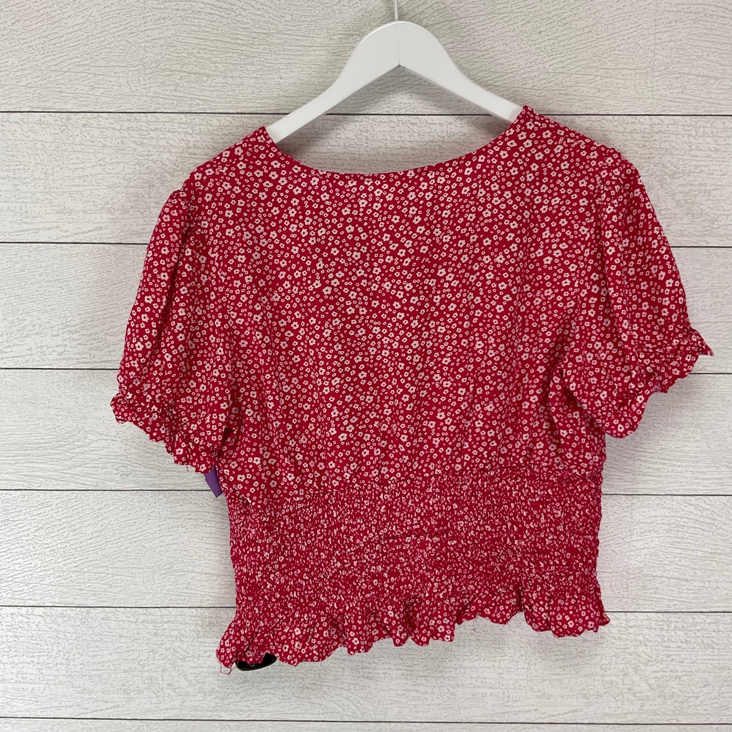 Pink Top Short Sleeve Abound, Size L