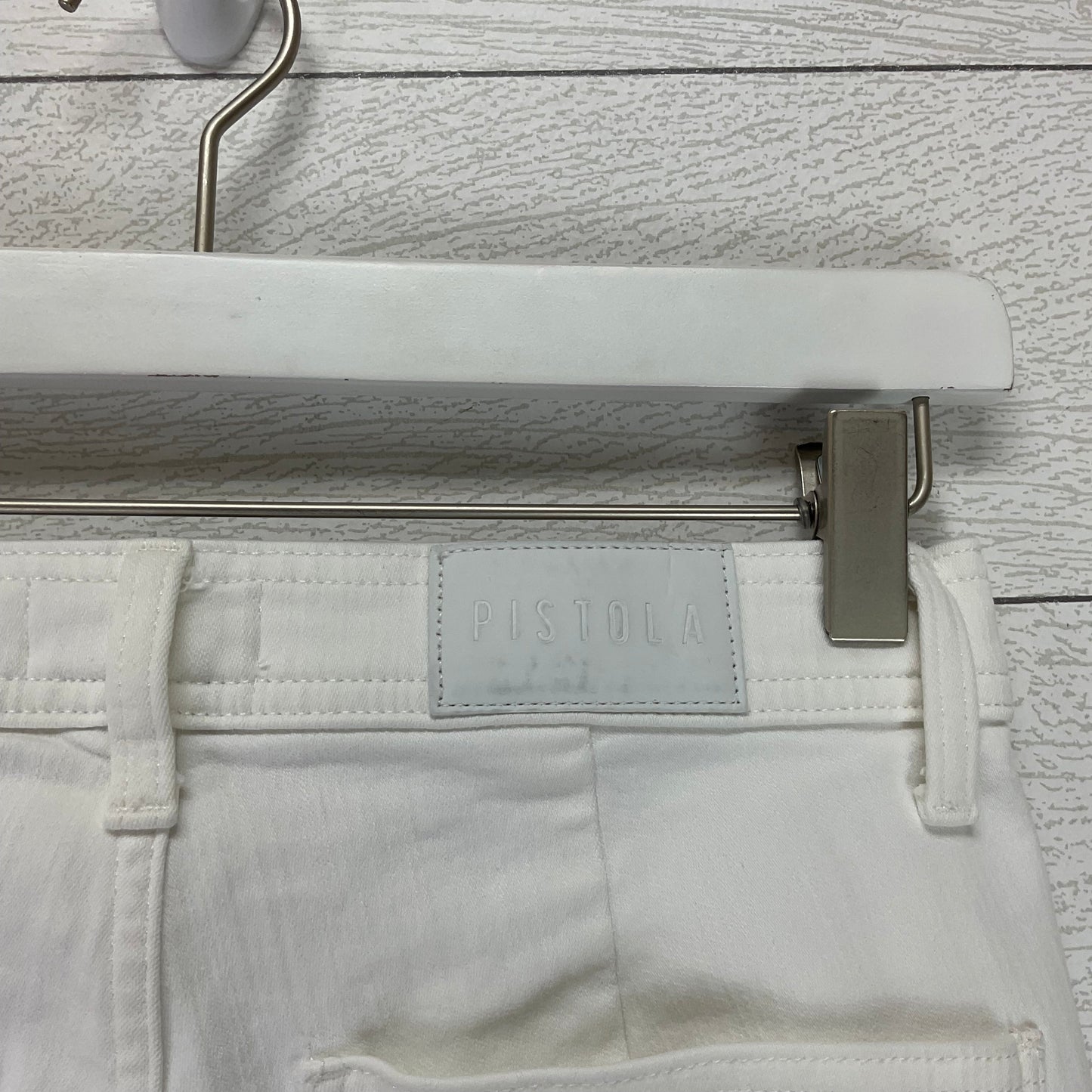 White Pants Designer Pistola, Size 6