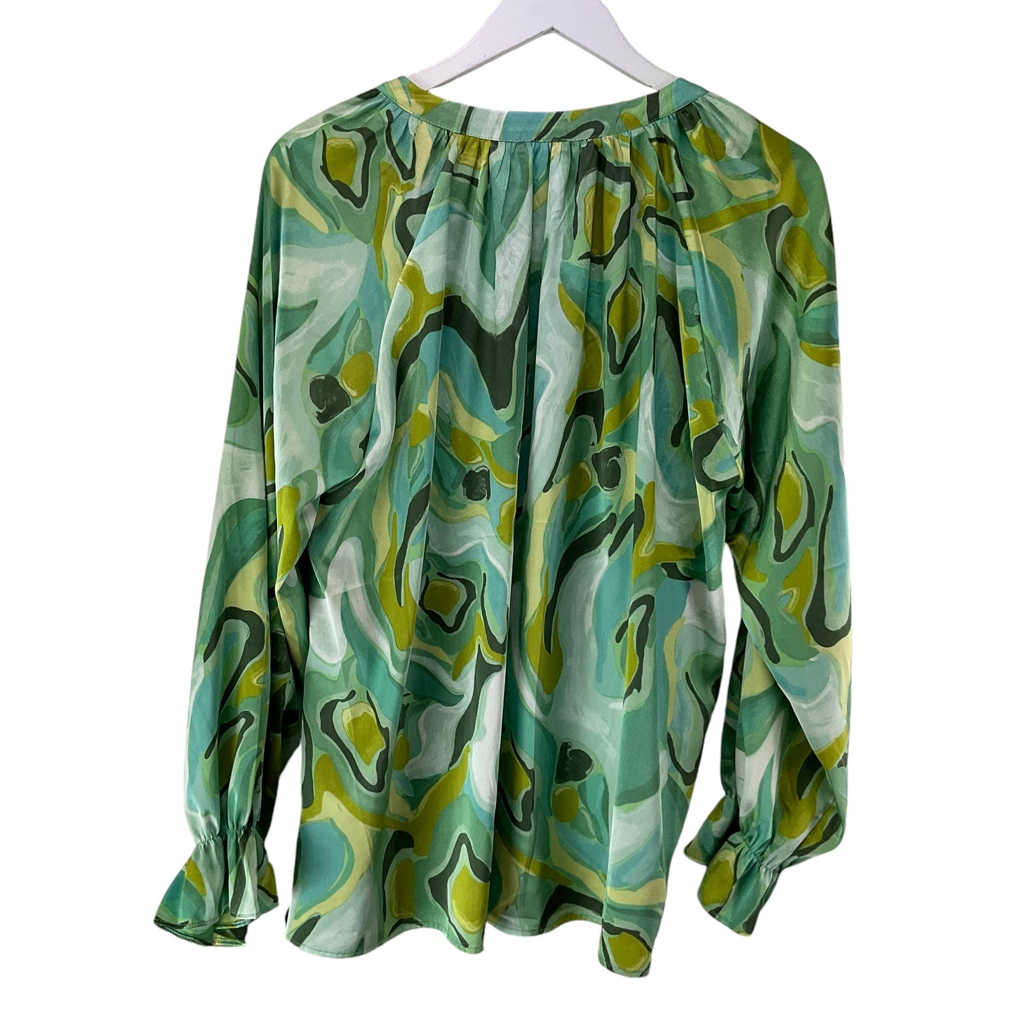 Top Long Sleeve By Jodifl In Green, Size: L