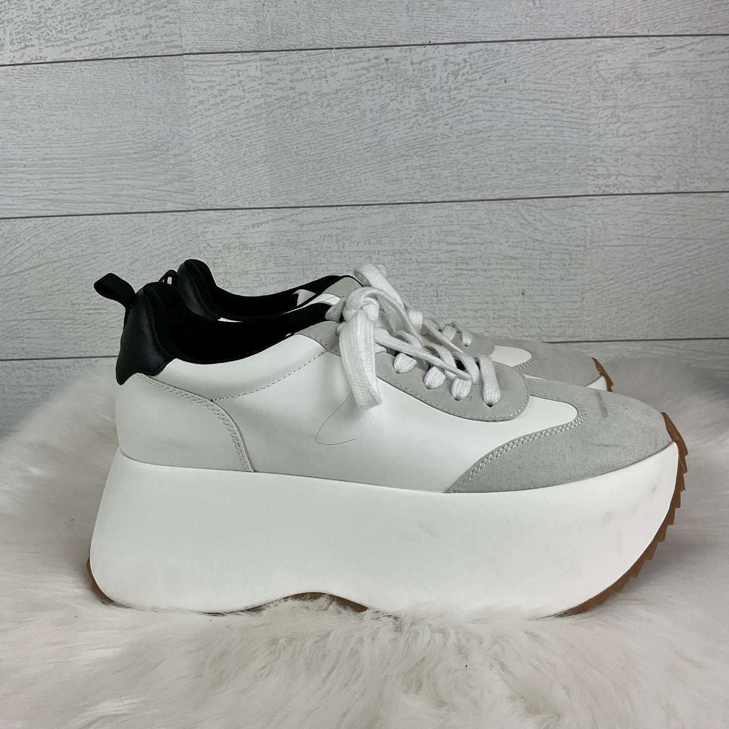 Shoes Heels Platform By Madden Girl In White, Size: 10