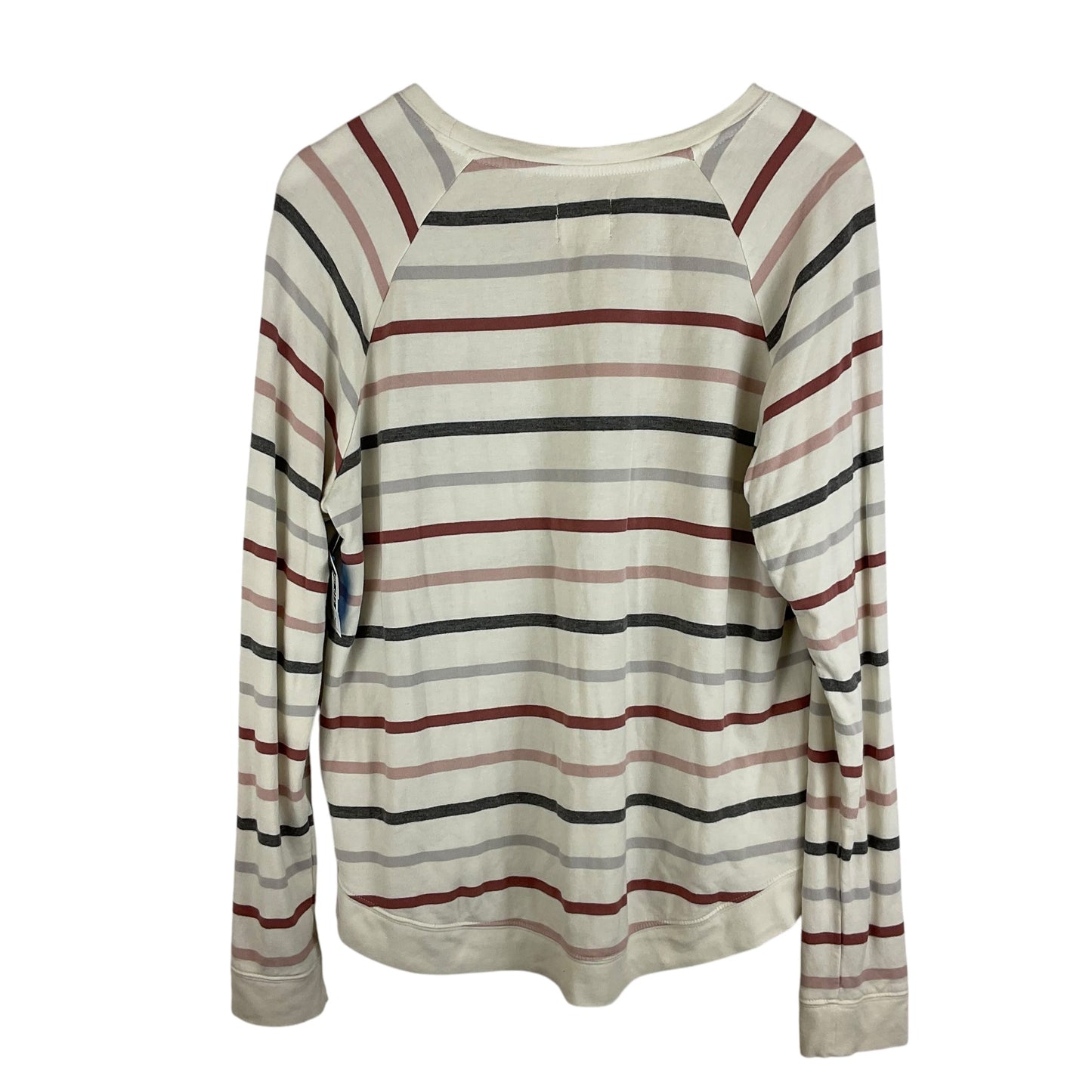 Top Long Sleeve By Thread And Supply In Striped Pattern, Size: M