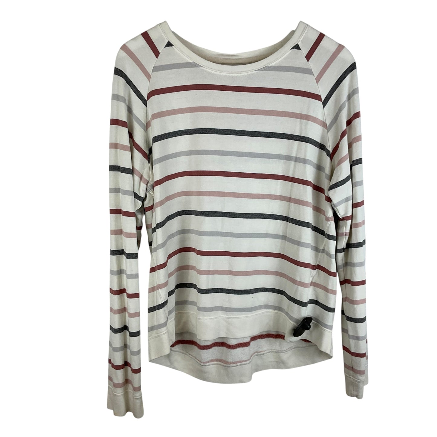 Top Long Sleeve By Thread And Supply In Striped Pattern, Size: M