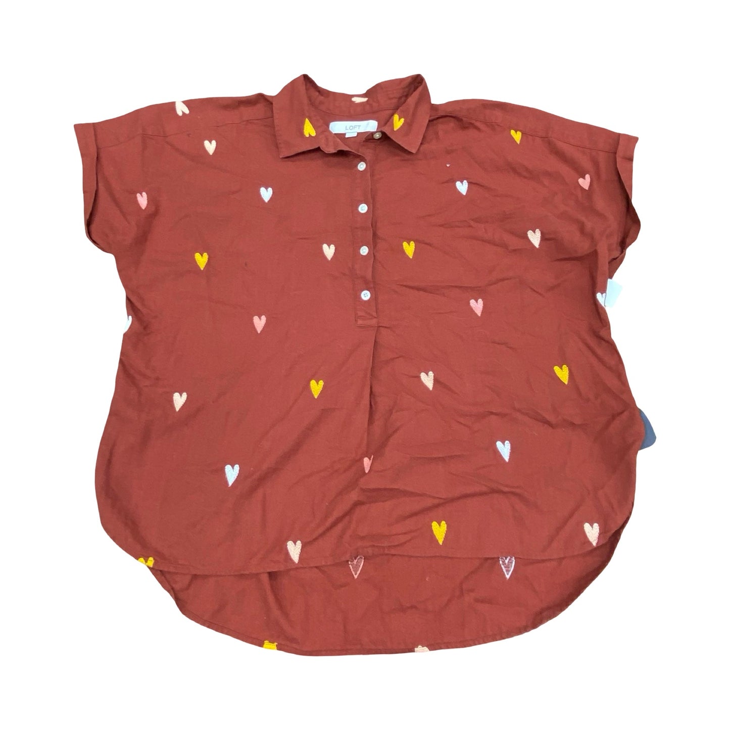 Top Ss By Loft In Red, Size:L