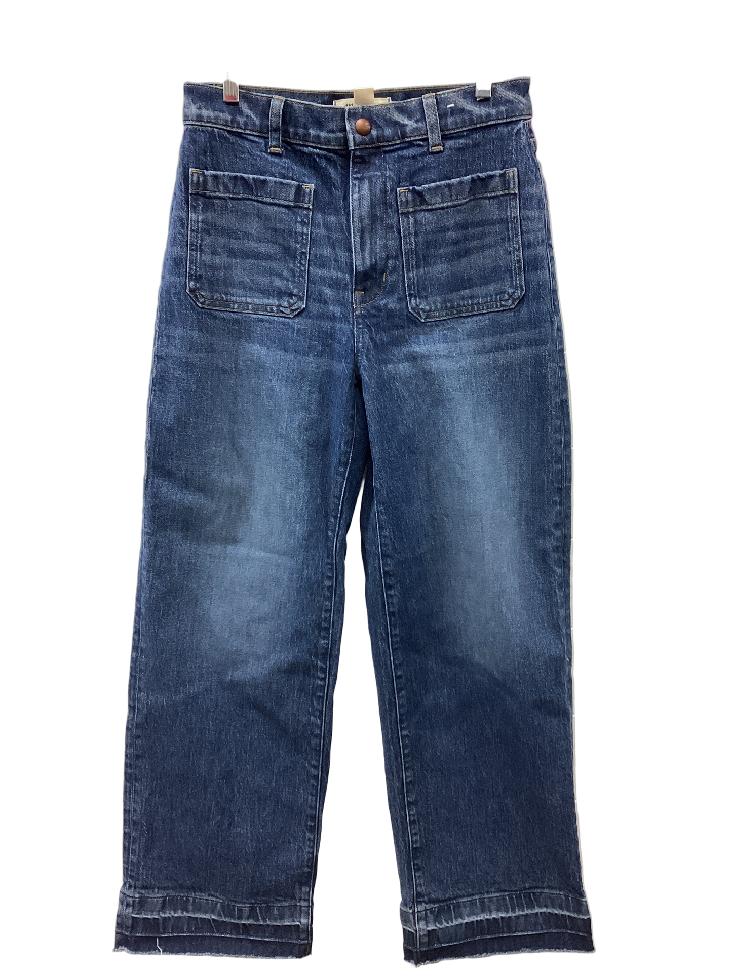 Jeans Wide Leg By Madewell In Blue Denim, Size:4