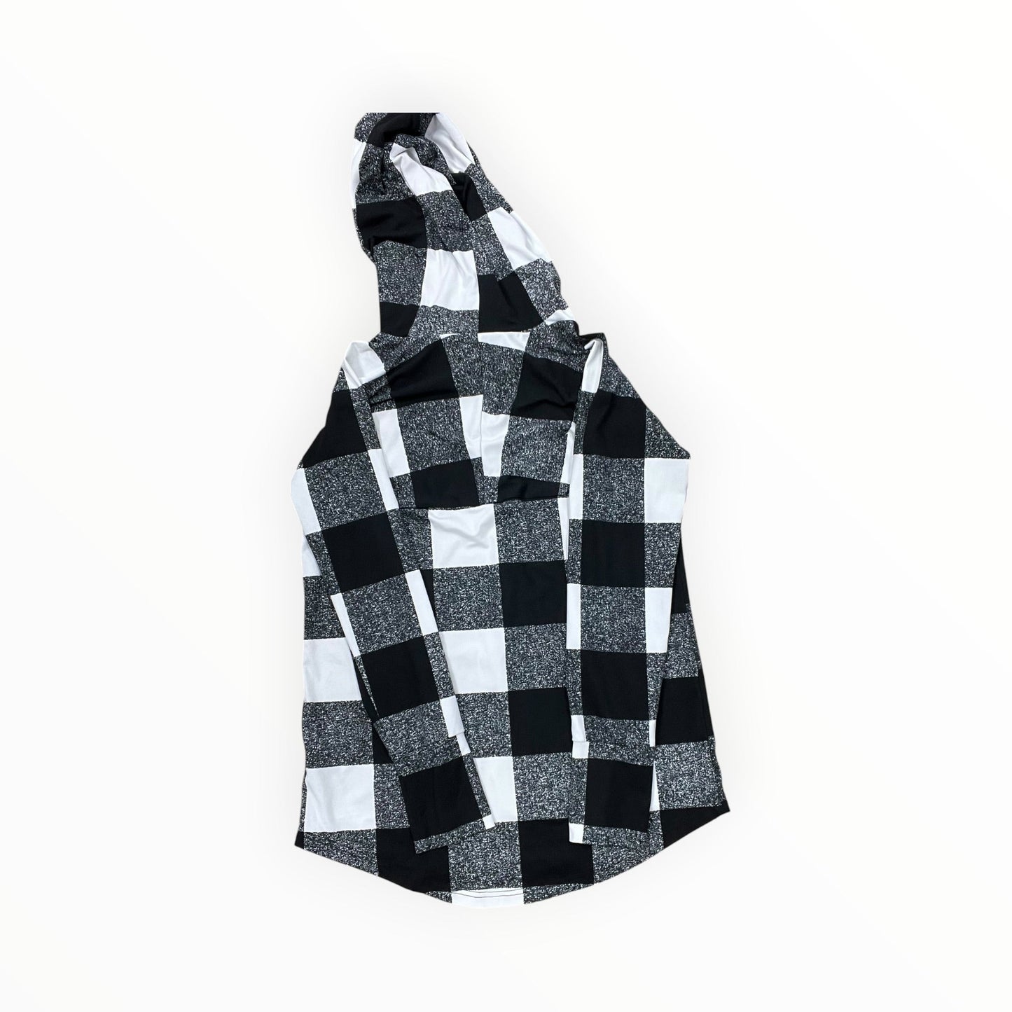 Sweatshirt Hoodie By Lularoe In Black & White, Size:S