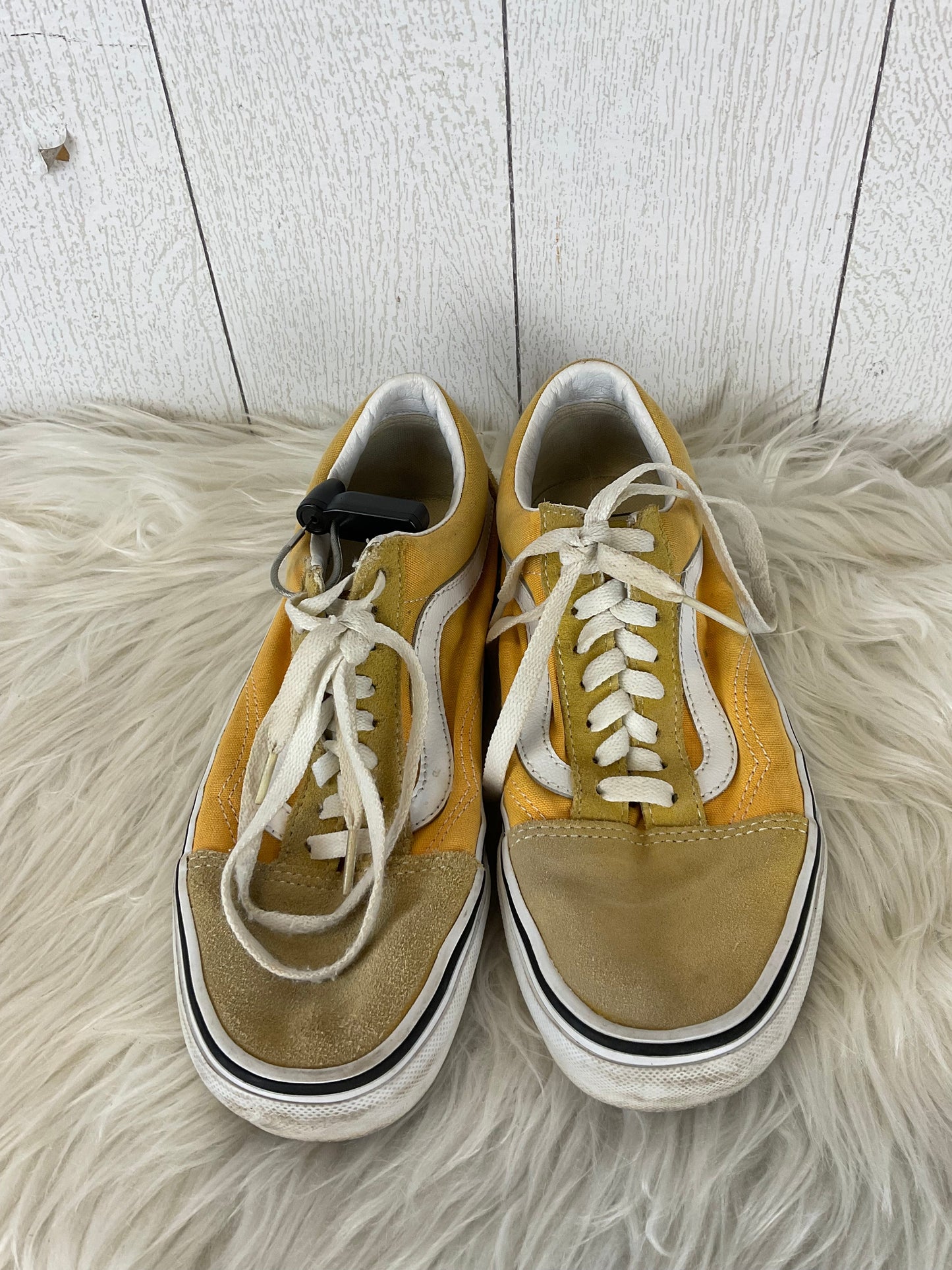 Shoes Sneakers By Vans In Yellow, Size: 8