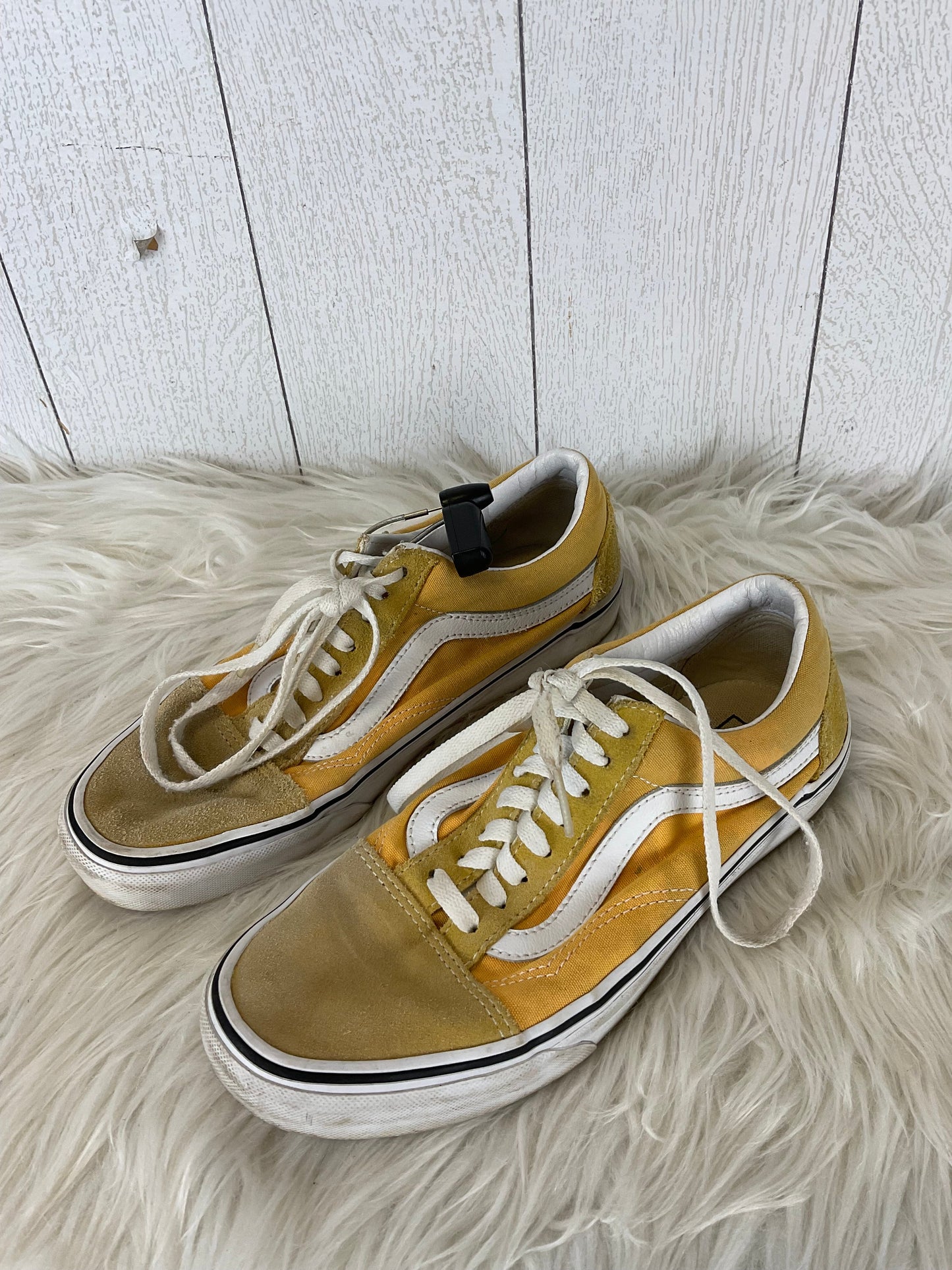 Shoes Sneakers By Vans In Yellow, Size: 8