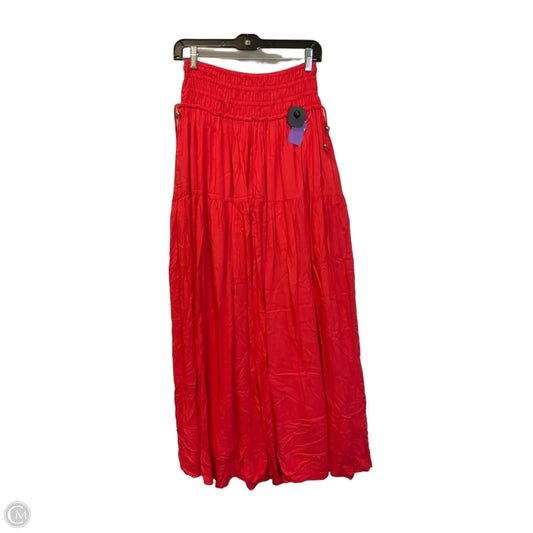 Skirt Maxi By Elan In Red, Size: S