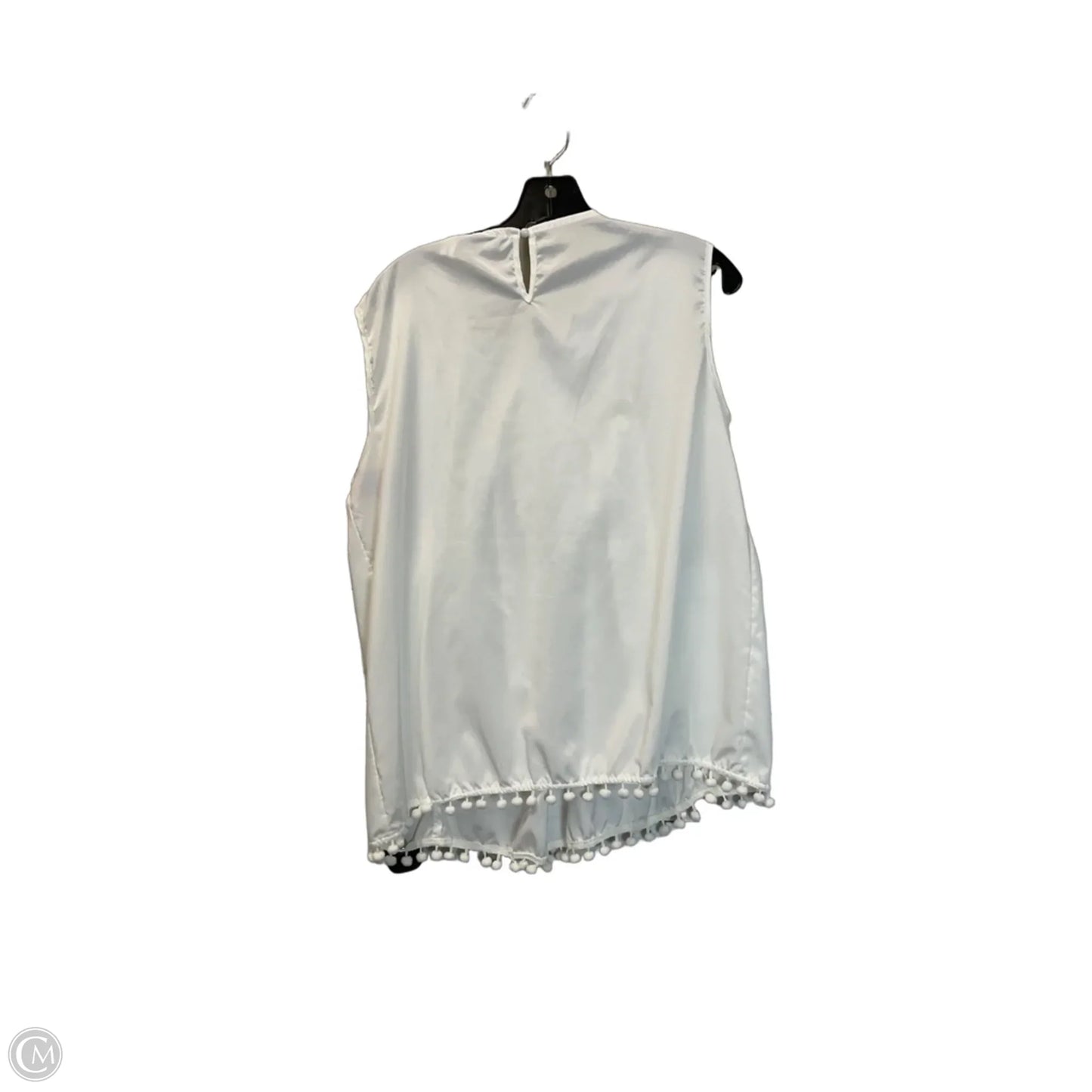 Top Sleeveless By Clothes Mentor In White, Size: Xxl