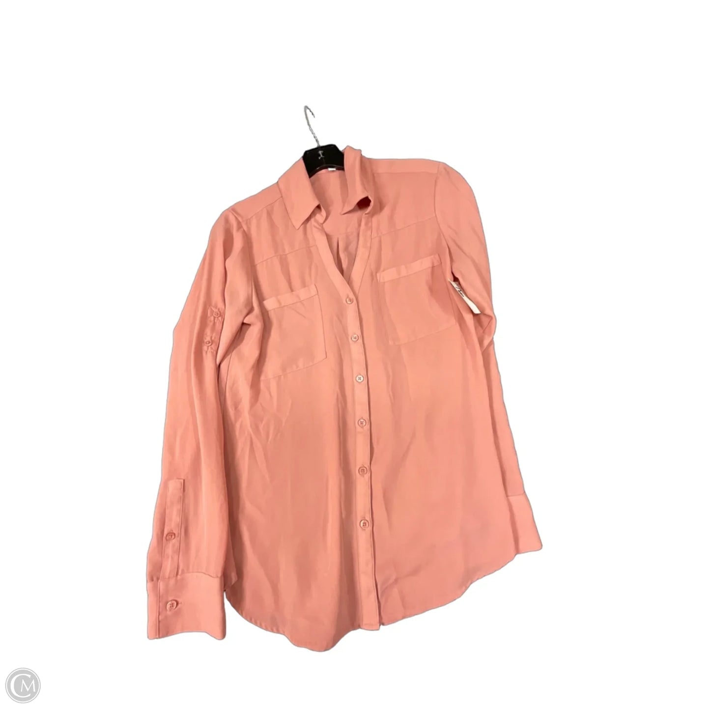 Top Long Sleeve By Express In Pink, Size: S
