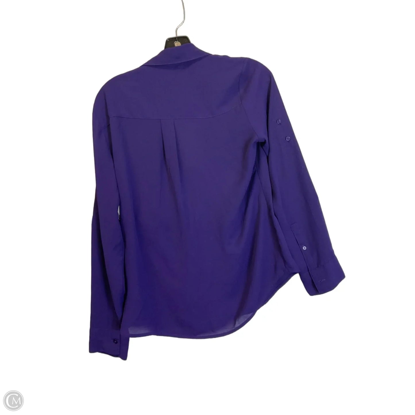 Top Long Sleeve By Express In Purple, Size: S