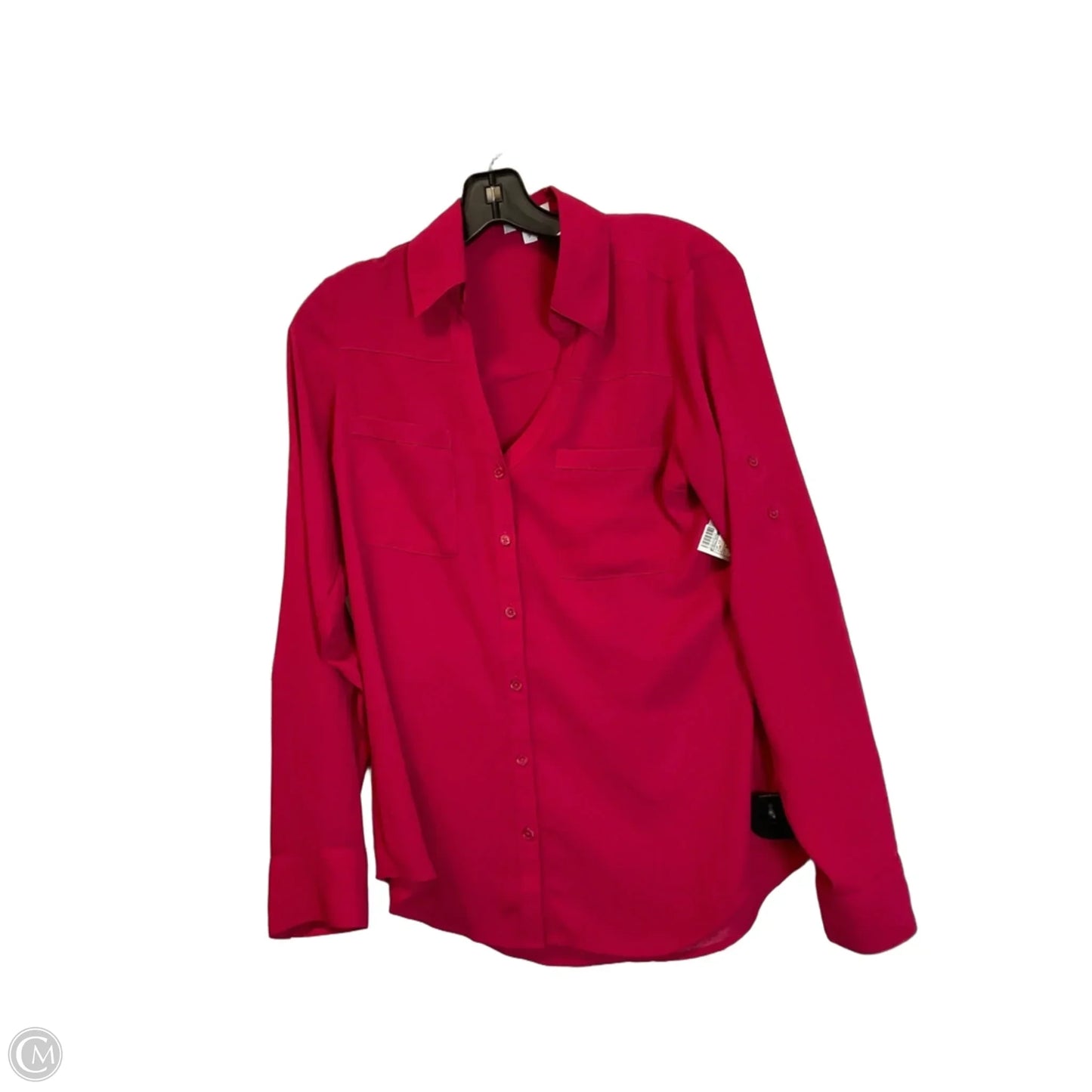 Top Long Sleeve By Express In Pink, Size: S