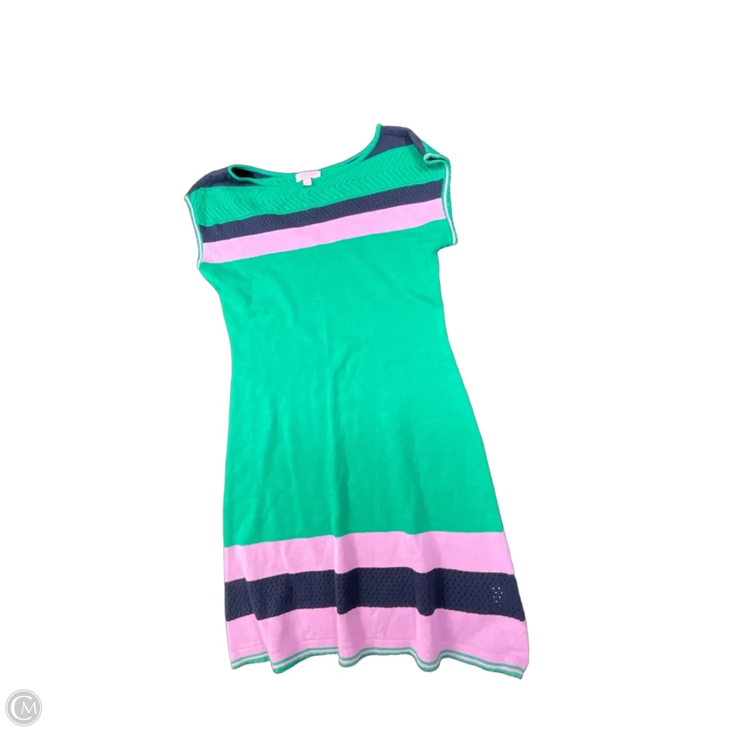 Dress Designer By Lilly Pulitzer In Green & Purple, Size: S