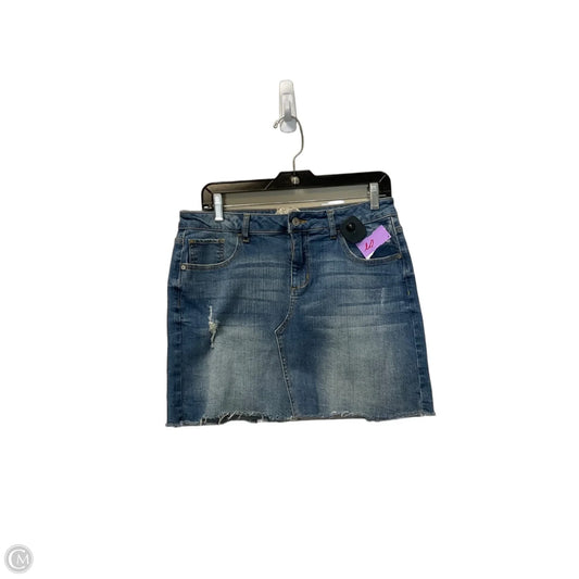 Skirt Mini & Short By Altard State In Blue Denim, Size: M