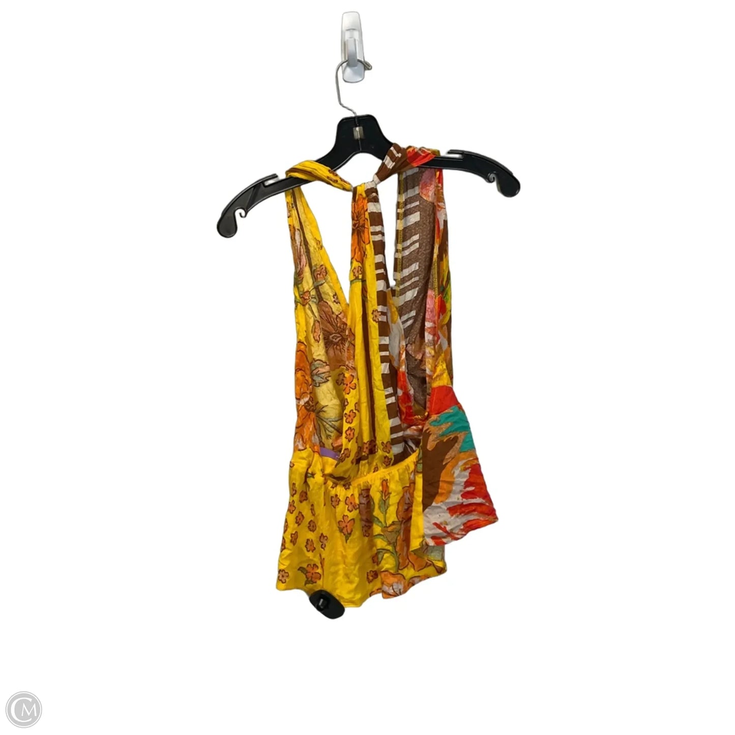 Top Sleeveless By Free People In Yellow, Size: M